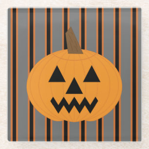 Leuke en Fancy Halloween Pumpkins Glazen Onderzetter