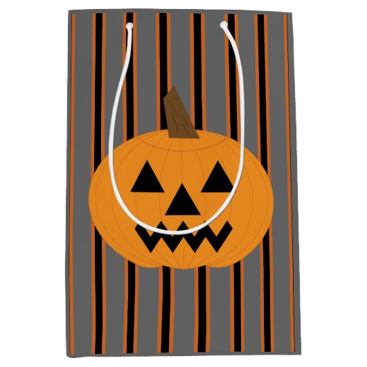 Leuke en Fancy Halloween Pumpkins Medium Cadeauzakje (Voorkant)