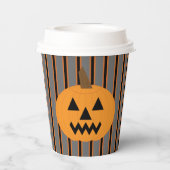 Leuke en Fancy Halloween Pumpkins Papieren Bekers (Achterkant)