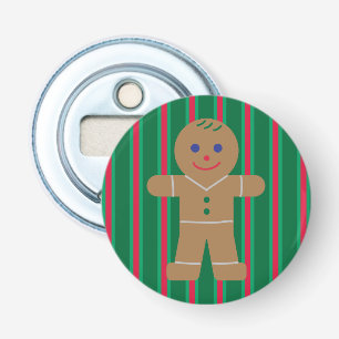 Leuke en Fancy kerst Gingerbread Man Button Flesopener