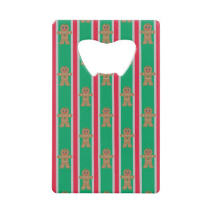 Leuke en Fancy kerst Gingerbread Man Kredietkaart Flessenopener