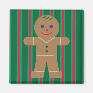 Leuke en Fancy kerst Gingerbread Man Magneet