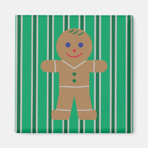 Leuke en Fancy kerst Gingerbread Man Magneet