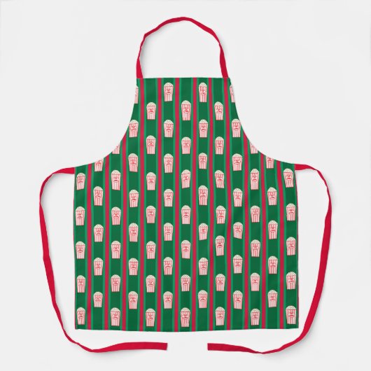 Leuke en Fancy kerst Popcorn Schort (Voorkant)