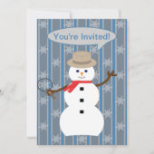 Leuke en Fancy Kerstmis Sneeuwman Detective Kaart (Voorkant)