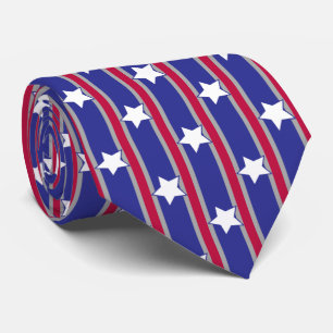 Leuke en Fancy Patriottische Sterren en Strepen Stropdas