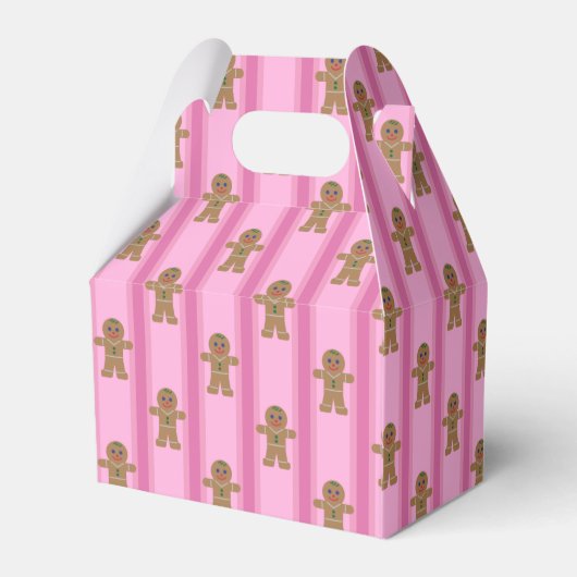 Leuke en Fancy Pink Gingerbread Man Bedankdoosjes (Achterkant)
