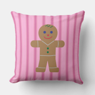 Leuke en Fancy Pink Gingerbread Man Kussen