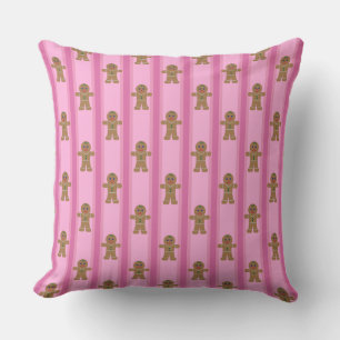 Leuke en Fancy Pink Gingerbread Man Kussen