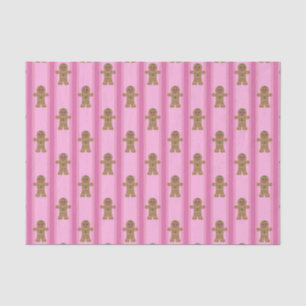Leuke en Fancy Pink Gingerbread Man Tissuepapier