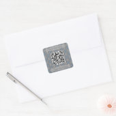 Leuke en Fancy Poker Chip QR Code Vierkante Sticker (Envelop)