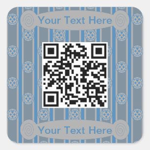 Leuke en Fancy Poker Chip QR Code Vierkante Sticker