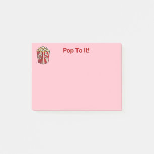 Leuke en Fancy "Pop To It" Popcorn Post-it® Notes