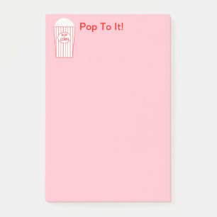 Leuke en Fancy "Pop To It" Popcorn Post-it® Notes