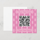 Leuke en Fancy Popcorn QR Code Kaart (Voorkant / Achterkant)