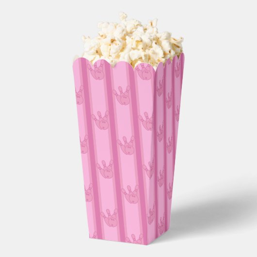 Leuke en Fancy Roze Bowling Popcorn Bedankdoosjes (Popped)