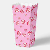 Leuke en Fancy roze pepermunt popcorn Bedankdoosjes (Voorkant)