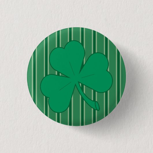Leuke en Fancy Shamrock Ronde Button 3,2 Cm (Voorkant)