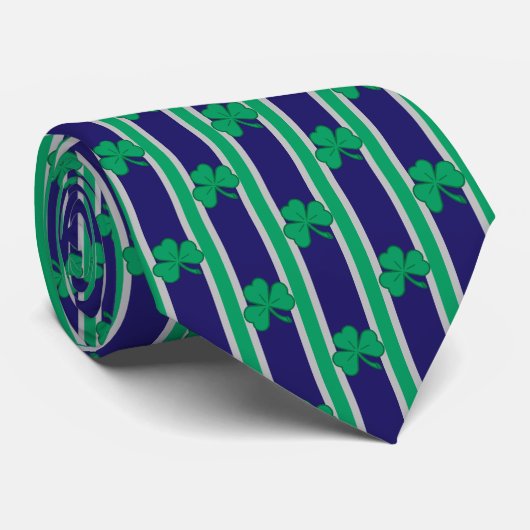 Leuke en Fancy Shamrock Stropdas (Opgerold)