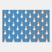 Leuke en Fancy Sneeuwman Detective Inpakpapier Vel (Voorkant 3)