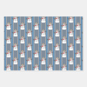 Leuke en Fancy Sneeuwman Detective Inpakpapier Vel (Voorkant)