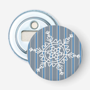 Leuke en Fancy Sneeuwvlok Button Flesopener