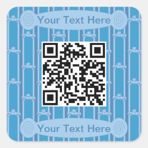 Leuke en Fancy Truck QR Code Vierkante Sticker