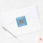 Leuke en Fancy Truck QR Code Vierkante Sticker (Envelop)