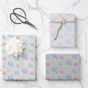 Leuke en Fancy Ukulele Tuning Song Muziek Note Inpakpapier Vel