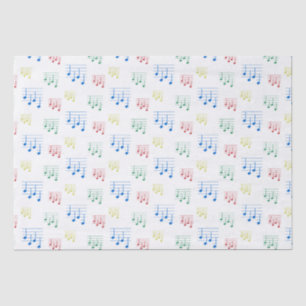 Leuke en Fancy Ukulele Tuning Song Muziek Note Tissuepapier