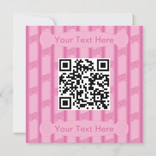Leuke en Fancy Video Game Controller QR Code Kaart (Voorkant)