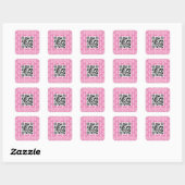 Leuke en Fancy Video Game Controller QR Code Vierkante Sticker (Vel)