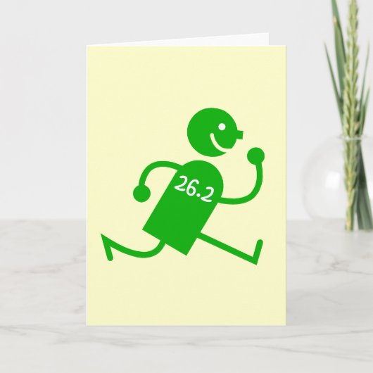 Leuke en grappige marathon feestdagen kaart (Voorkant)