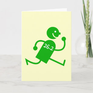 Leuke en grappige marathon feestdagen kaart