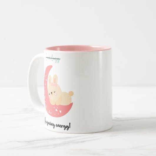 Leuke en grappige mok | Ik bespaar energie! (Voorkant links)