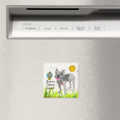 Leuke en kleurrijke Boston Terrier Magnet 2" Magneet (Insitu (Vaatwasser))