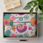 Leuke en kleurrijke cirkels Tissue Paper Tissuepapier (Geschenk)