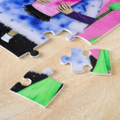 Leuke en kleurrijke Mixed Media Collage Legpuzzel (Zijkant)