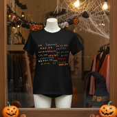 Leuke en kleurrijke typografie van de Halloween Sp T-shirt