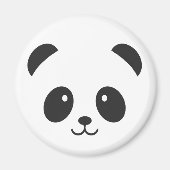 Leuke en knuffelige Panda Magnet Magneet (Voorkant)