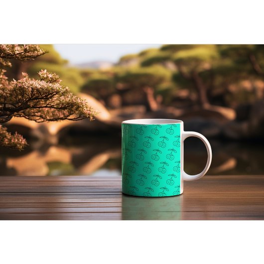 Leuke en levendige Cherry Pattern Coffee Mok