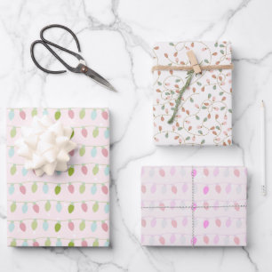 Leuke en moderne kerstverlichting Kerst Inpakpapier Vel