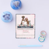 Leuke en Schattigee Dog Grooming Flyer met Schatti (Enkel)