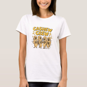 Leuke en speelse cashew Design T-shirt
