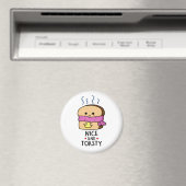 Leuke en toasty grappige toast boter woordspeling magneet (Insitu (Vaatwasser))