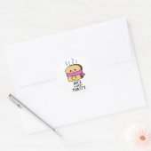 Leuke en toasty grappige toast boter woordspeling ronde sticker (Envelop)
