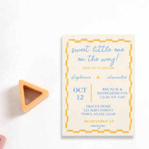 Leuke en Trendy Baby shower Invitation Kaart