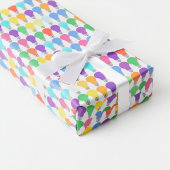 Leuke en vreugdevolle kleurrijke gloeilampen inpak cadeaupapier