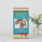 Leuke en vrolijke kerstkaart (Staand voorkant)