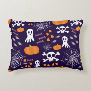 Leuke enge Halloween-personages Accent Kussen